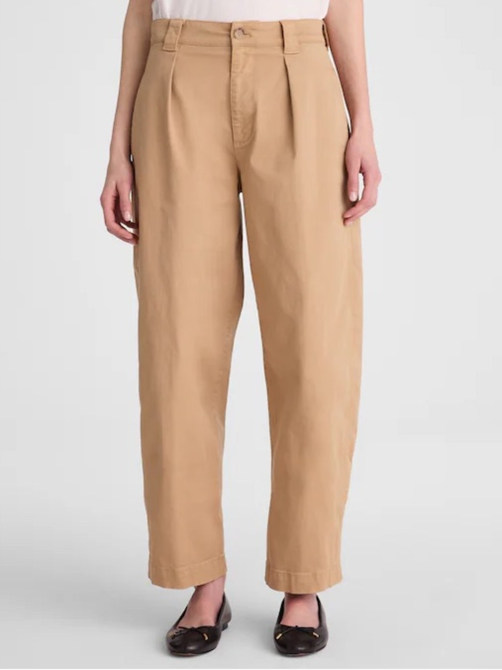 Madewell Barrel Leg Chino Pant Fawn Comfort Stretch NEW Size 29 Khaki Tan Cotton